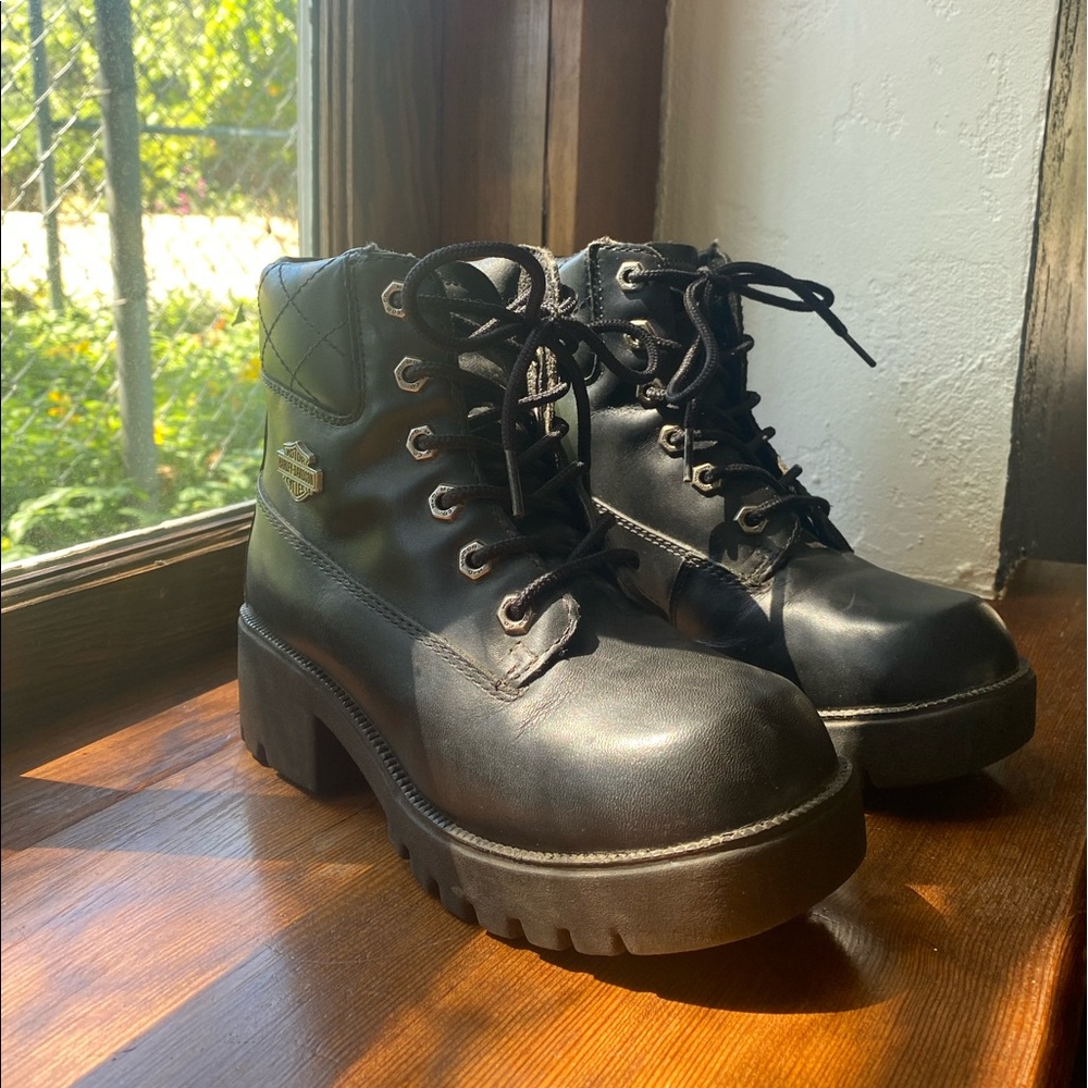 SOLD Vintage Harley Davidson leather biker boots